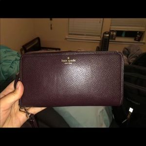 Maroon Kate Spade Wallet